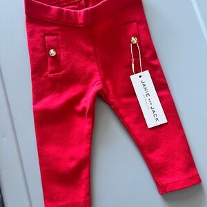 Janie and Jack Red Kids Bottoms